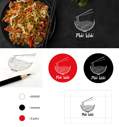 Projet Moki Woki ( Restaurant Japonais ) graphic design