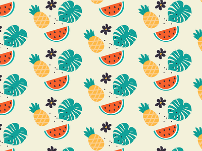 The summer pattern adobe illustration branding design graphic design illustration vector дизайн