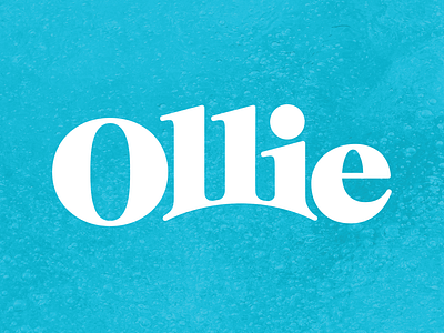 Ollie Hard Seltzer alcohol beer blue bottle branding bubbles drink identity logo seltzer type typography white wordmark