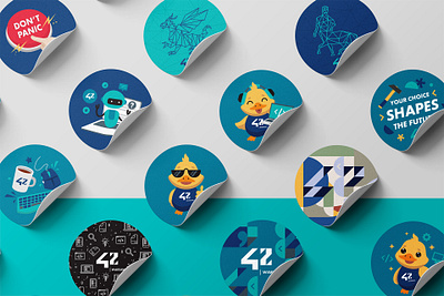 42 Warsaw branding design graphic design identity illustration logo presentation quick shot stickers