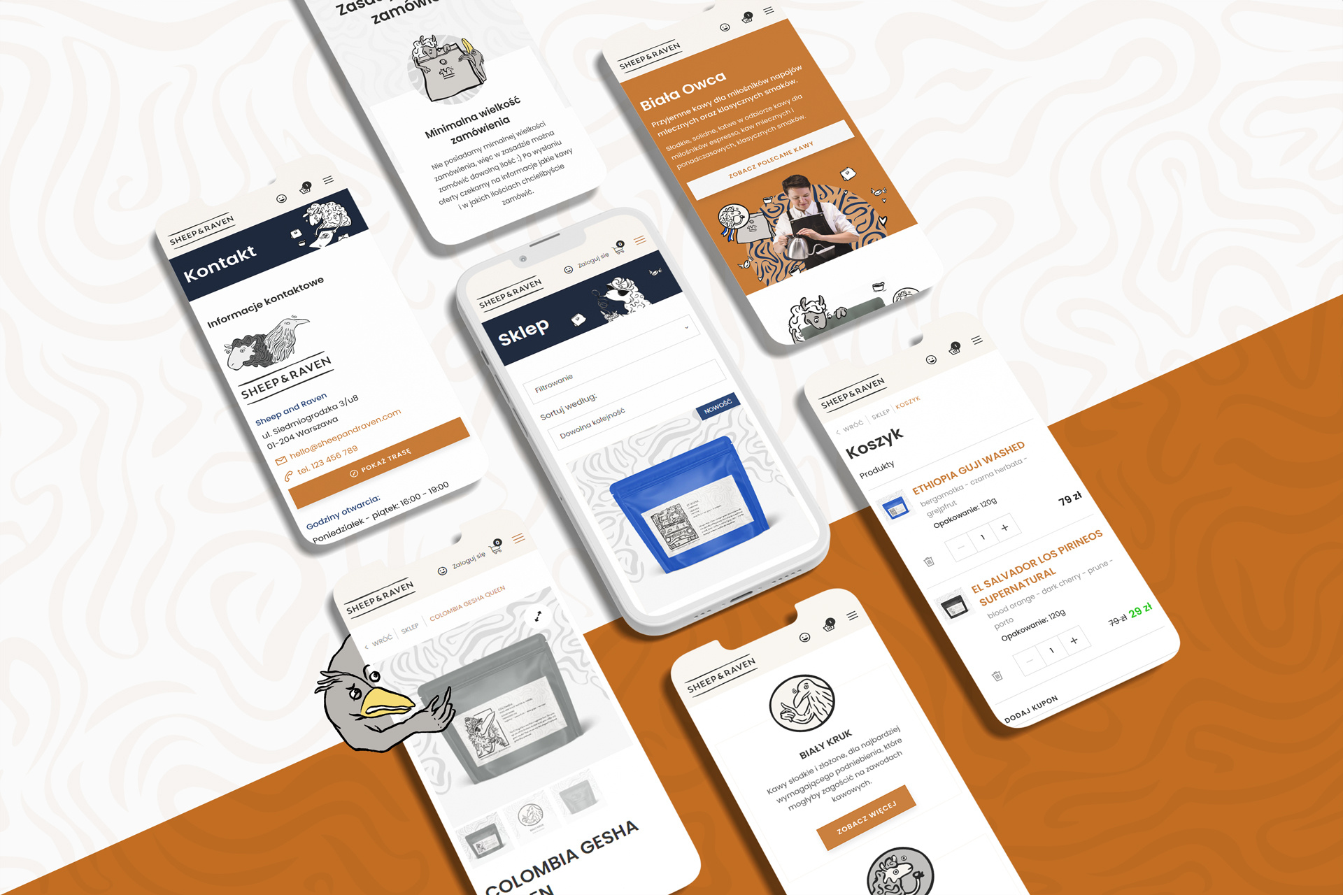 Sheep & Raven e-commerce branding canva templates design google ads graphic design quick shot ux ui webdesign