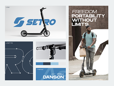 Setro - Scooter Branding brandidentity branding design electric vehicle ev graphic design hobby illustration logo logo design rebranding scooter ui