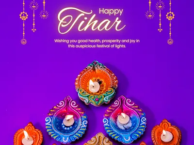 Instagram post- Diwali/Tihar branding graphic design