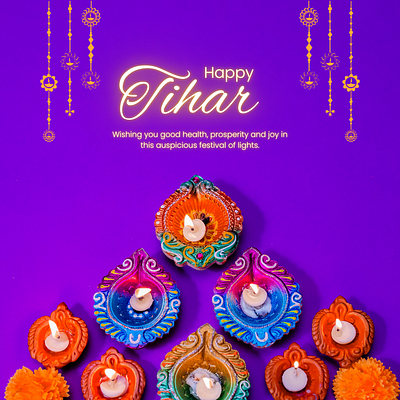 Instagram post- Diwali/Tihar branding graphic design