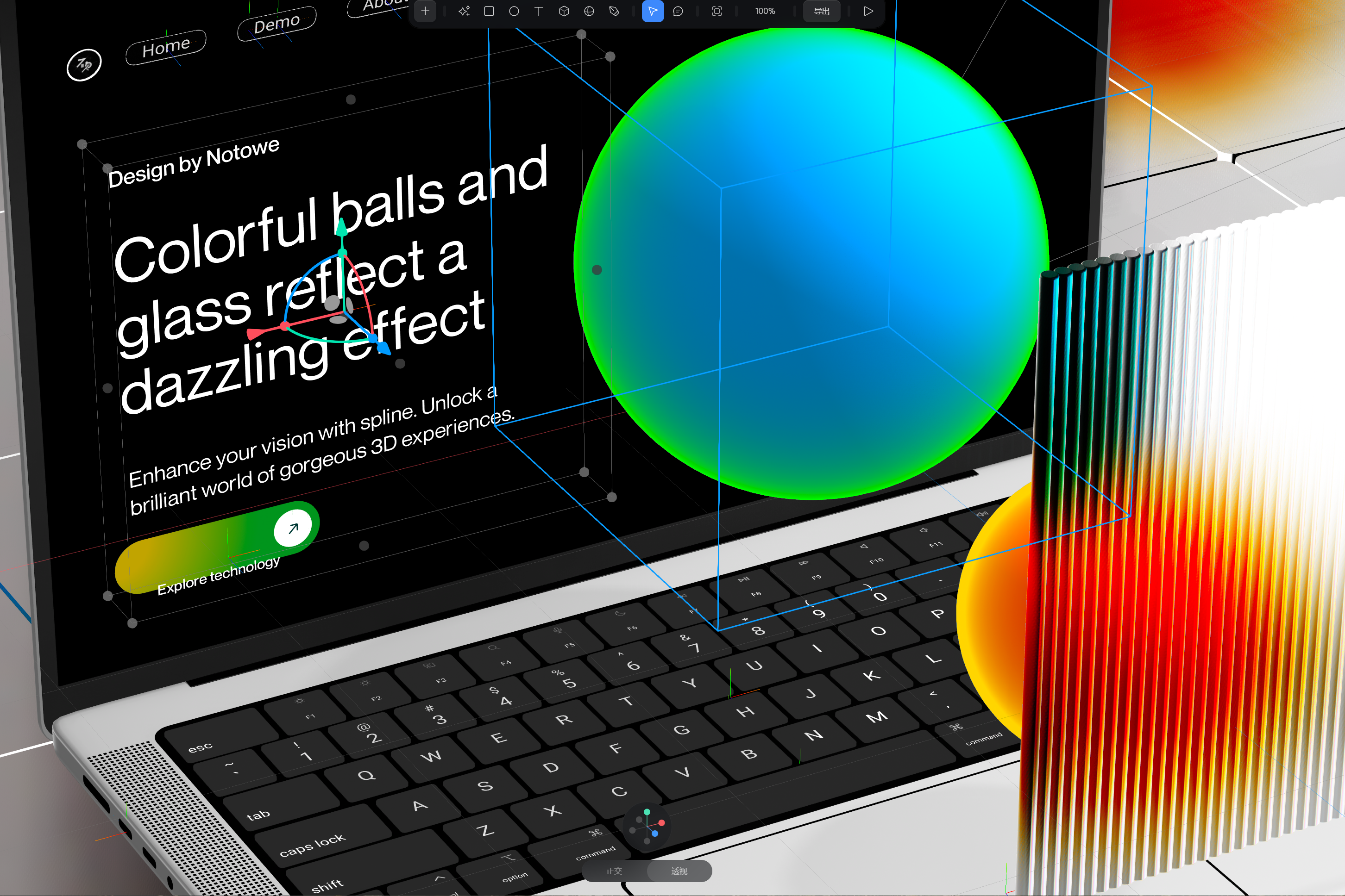 Web3.0—3D motion mirror and ultimate glass 3d animation dashboard data visualization design ui web web3.0 webdesign