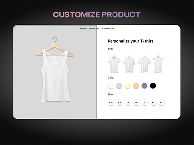 Customise Product #DailyUi dailyui