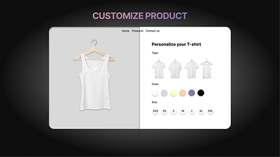 Customise Product #DailyUi dailyui