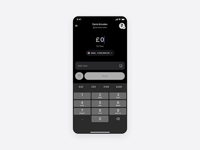 Animated amount input amount input animated amount input animation clean fintech input int interaction minimal mobile principle product design revolut send money ui ux