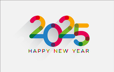 2025 logo, Happy New Year 2025 colorful text design 2020 logo 2025 2025 new years 3d brand iditinty branding happy new year logo new year new years new years 2025