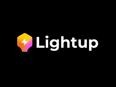 Lightup bold branding bulb design electric geometric light logo logodesign modern