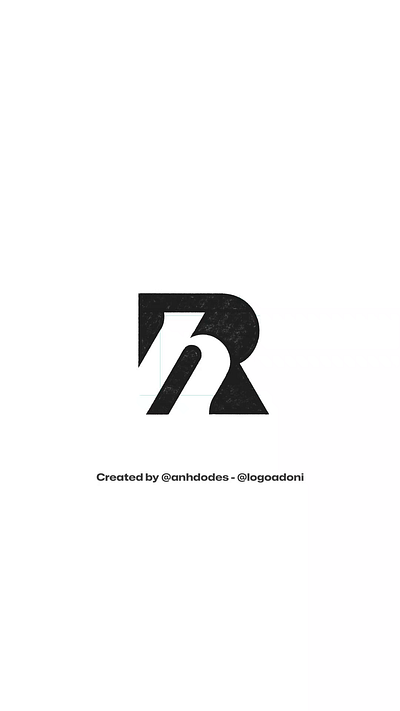 RH HR monogram typographic ready-made logo for sale 3d anhdodes animation branding design graphic design illustration logo logo design logo designer logodesign minimalist logo minimalist logo design motion graphics ui