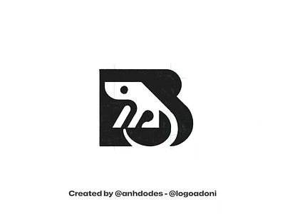 modern letter B lizard reptile ready-made logo for sale 3d anhdodes animation branding design graphic design illustration logo logo design logo designer logodesign minimalist logo minimalist logo design motion graphics ui