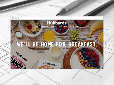 Hubbards' Website branding cereal design food food industry ui user experience user interface design ux website website design