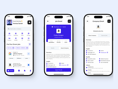 Gareer - Job Finder App UI Kit design exploration exploration design job job app job finder job finder app job finder mobile app job finder ui job vacancy job vacancy app job vacancy mobile app job vacancy ui mobile app mobile design mobile ui ui ui design uiux uiux design