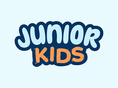 Junior Kids Ministry Logo Concept brand identity brand identity design branding branding design bubble child design fun graphic design junior kids kids logo logo paint playful rounded young