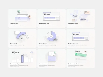 Bento UI Card Illustration - Finance apps b2b bento bento card branding clean design finance fintech freebie illustration interface minimal saas ui ui illustration uidesign uiux