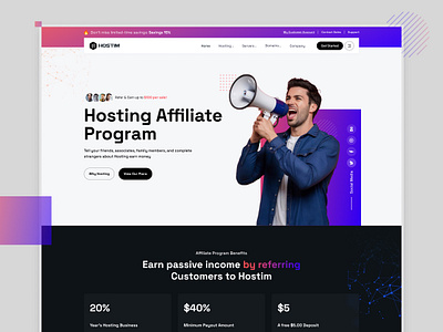 Affiliate Program Landing Page Template Design | UI UX affiliate landing page affiliates affliate website booklet digital marketing influencer programmer promotion referra revenue