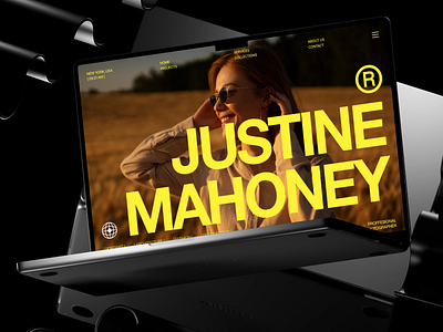 Justine Mahoney - Personal Website branding brutalism clean design graphic design landing page layout minimalism minimalist modern personal personal website photography popular swiss design swiss style typography ui