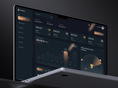 Crypto Exchange Dashboard buy sell carts charts crypto buy crypto dashboard crypto website cryptocurrency dashboard dashboard design dex exchange exchange dashboard liquidity swap ui elements