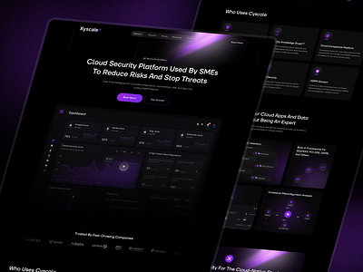 Cloud Security Platform app design b2b cloud security cloud website corporate crypto cyber cyber security cybersecurity management platform product design security app software uiux user experience web application web design website design