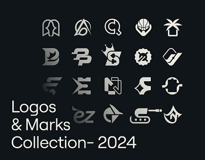 Logo Collection 2024 app logos brand book brand logo branding game logo icon illustration logo logo collection logo design logofolio logos logotype marks minimalist modern icon modern logo saas logos simple logo technology