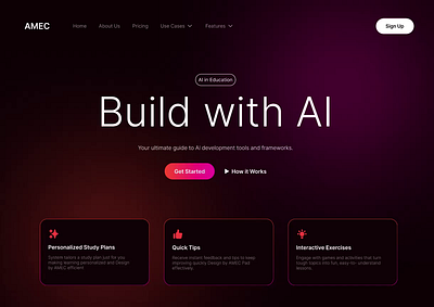 AI Website for Education animation branding graphic design logo motion graphics ui ux