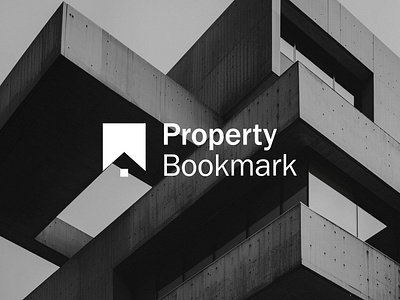 Property Bookmark- Logo Design ai ai property bookmark branding design logo home identity logo logo design logotype mark negative space notepad real estate symbol