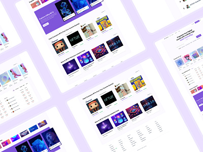 NFT Landing page app design creative design nft ui
