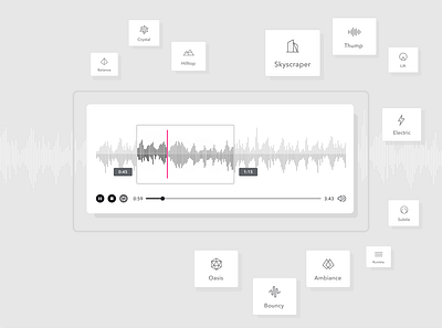 Dolby – Music Mastering app design component component design component tools creative direction icons music platform application player presets product design uiux video player visual design waveform web application