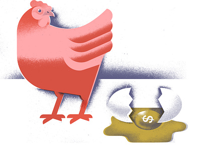 Universal Basic Income... chicken chicken and the egg editorial illustration egg illustration ubi universal basic income