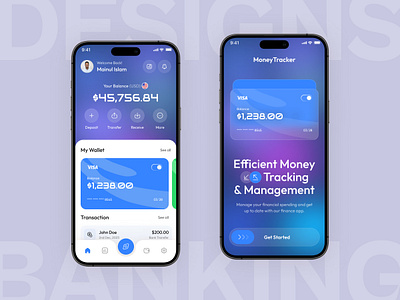 Finance Management Mobile App Design app banking credit card digital bank digital payment expense management finance finance app finance automation finance manager app fintech minimal design mobile app mobile banking mobile finance mobile wallet payment app payment system send money wallet