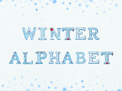 Cute Winter Alphabet Watercolor Clipart Collection alphabet christmas clipart clipart bundle clipart set cute design digital art font holiday illustration letter snow uppercase watercolor winter word xmas