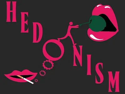 HEDONISM design graphic design illustration vector