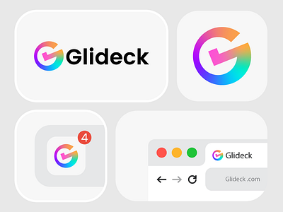 Gliecck - logo design brand branding design graphic design icon illustration logo logo design modern logo ui