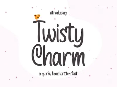 Twisty Charm Quirky Handwritten Font bold font canva font freebies