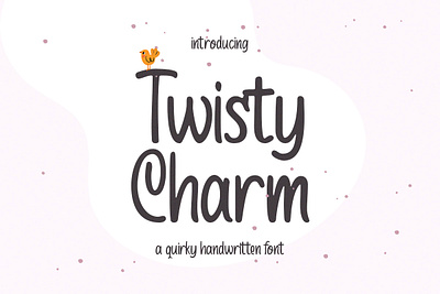 Twisty Charm Quirky Handwritten Font bold font canva font freebies