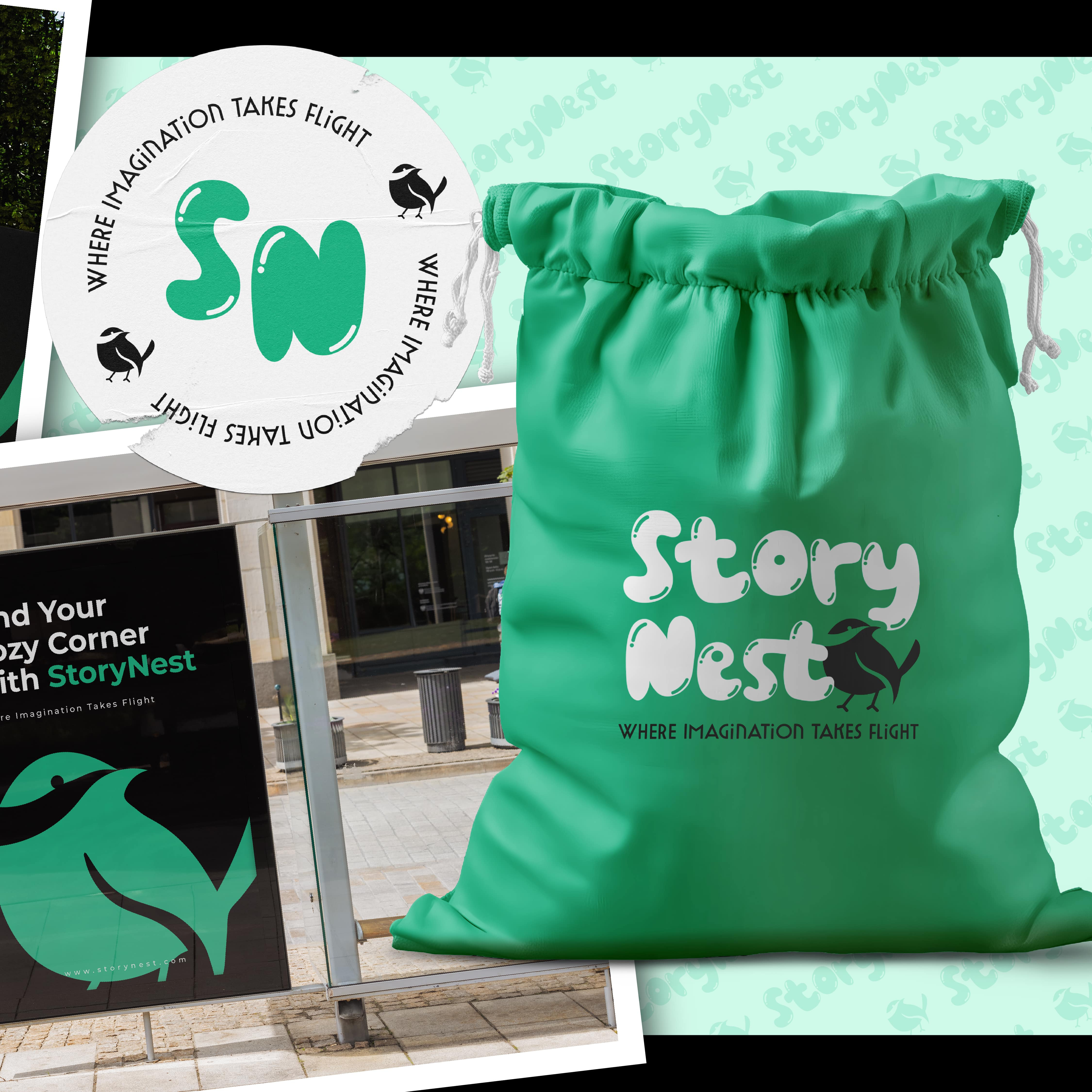 StoryNest! Logo Branding bookstorebranding bookstorevibes branding creativedesign graphic design logo logodesign storynest techuptodate techuptodateau