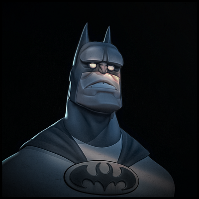 BATMAN 3d 3dart art batman blender cartoon character comix illustration stylized