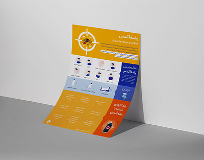 پوستر اطلاع رسانی پشه آئدس graphic design infography poster