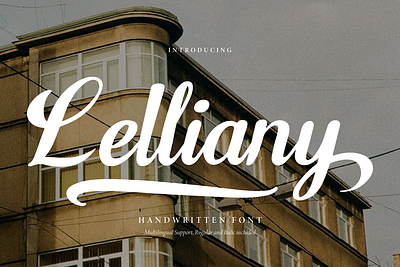 Lelliany | Handwritten Font luxury