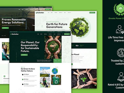 Ecohorbor : Your Ultimate Ecology & Environment WordPress Theme ecofriendly ecotheme ecowebsite environmentallyfriendly gogreen greenliving sustainablewebdesign wordpresstheme