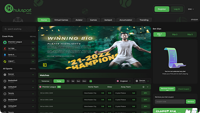 SportsBook-Casino,Betting Platform betting casino design games sports ui uiux