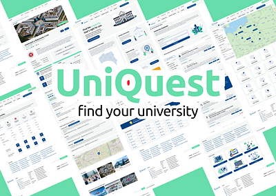 UniQuest for MaturaIT - Find universities in Poland app branding ui