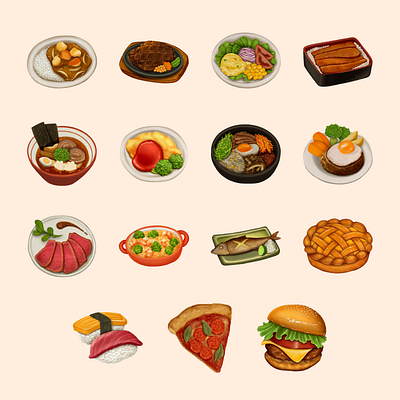 Restaurant menu illustrations featuring food and meat dishes art cartoon design doodle draw food foodart graphic design hand draw illustration illustration art note sticker vector