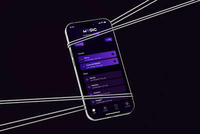 Magic Chat App 3d branding chat messaging ui