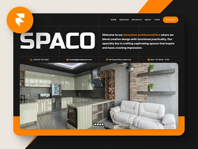 SPACO - Framer Architecture Template architect architecture framer framer template interior design landscaper landscaping template ui web design website