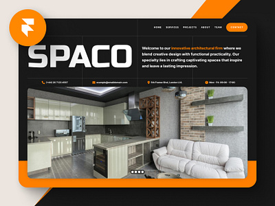 SPACO - Framer Architecture Template architect architecture framer framer template interior design landscaper landscaping template ui web design website