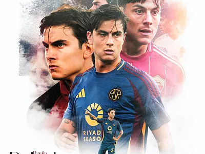 Paulo Dybala argentina dybala football footballdesign italy posterdesgin roma soccer