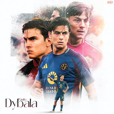 Paulo Dybala argentina dybala football footballdesign italy posterdesgin roma soccer