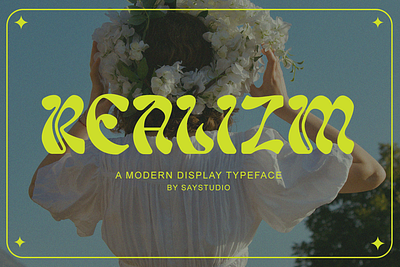 Realizm - Modern Sans Font branding canva canva font display display font fashion fashion font font modern modern font psychedelia psychedelia font psychedelic psychedelic font sans sans font sans serif typeface unique unique font